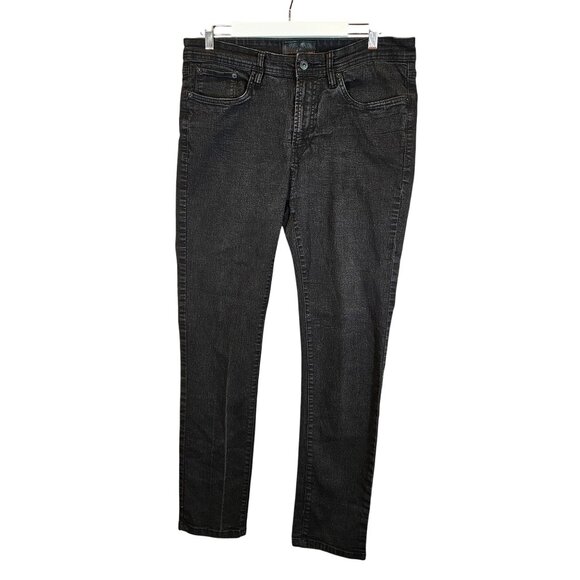 Nickel & Iron Mens Slim Fit Black Denim Jeans Size 36x30 casual hipster stretch - Picture 1 of 14